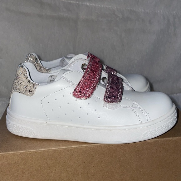 NWT Naturino HASSELT 2 VL. Leather and Glitter Girls Sneakers - Picture 13 of 16